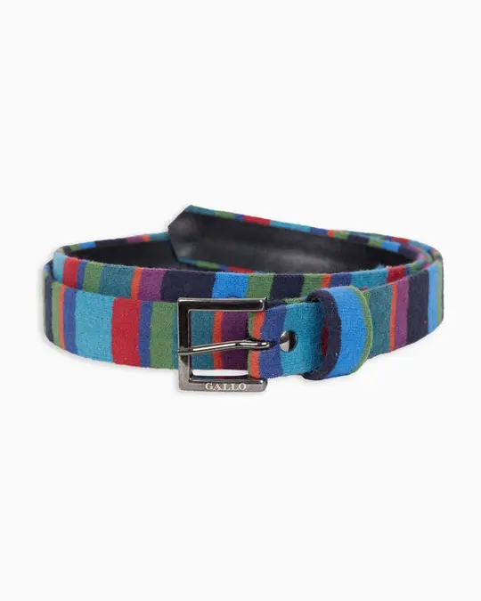 Cintura bassa donna pile blu righe multicolor