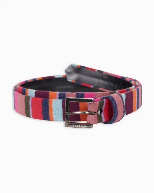 Cintura bassa donna pile rosa righe multicolor