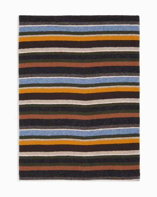 Scaldacollo multiuso unisex pile grigio righe multicolor