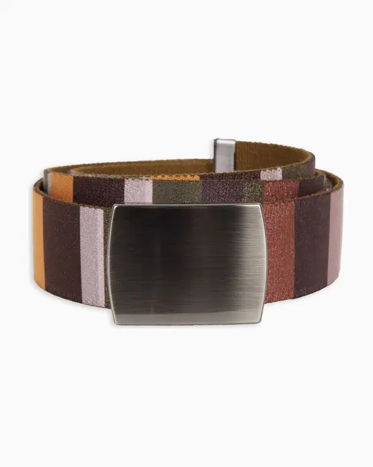 Cintura nastro elastica unisex righe multicolor grigio