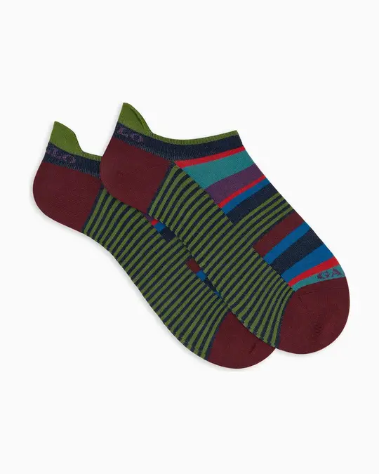 Sneakers donna cotone leggero blu righe multicolor e windsor