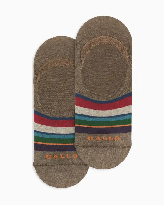 Soletta unisex cotone leggero marrone righe multicolor